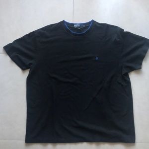 Polo by Ralph Lauren black w/Blue knitted Shirt XL